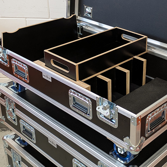 flightcase licht interieur deksel case Orange Cases, orangecases