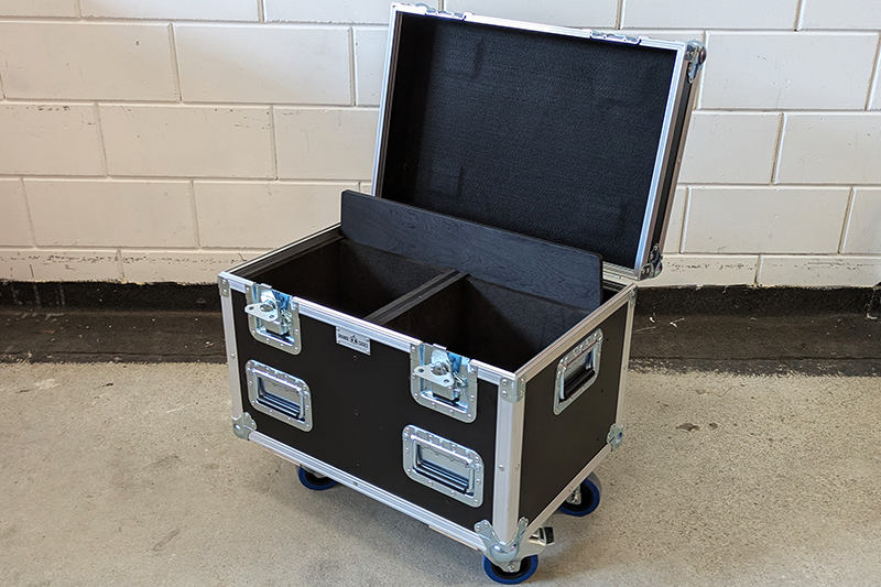 Flightcase voor 98 inch TV en SmartMetals statief - Orange Cases