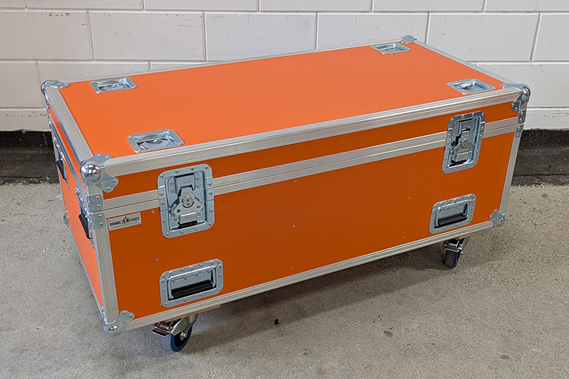 Flightcase voor ShowTex EasyDrape FOH, deksel dicht - Orange Cases, OrangeCases