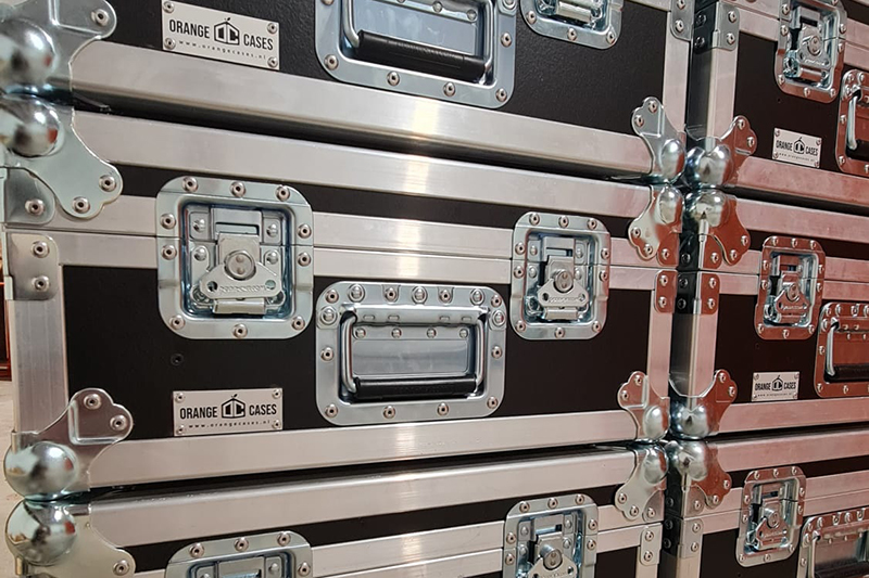 Truss pennen koffers gestapeld - Orange Cases, OrangeCases